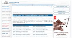 Desktop Screenshot of immobrussels.be